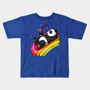 Panda Bear Wine Party Kids T-Shirt